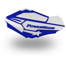 PowerMadd Blue/White Sentinel Handguards - 34421