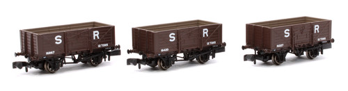 Rapido Trains UK 942007 SECR Wagons Pack 3 - SR pre-36 Livery 7 Planks (Dia.1355 | Zustand: New
