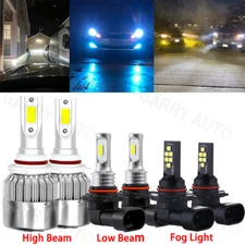 LED Headlight Hith Low Beam Fog Light Bulbs kit for Ram 1500 2500 3500 2013-2015