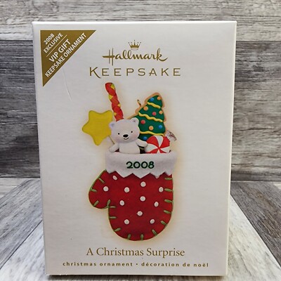 Hallmark Keepsake Ornament A Christmas Surprise 2008 VIP Gift 