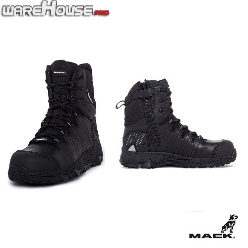 New MACK Terrapro Leather Work Safety Boot with Side Zip, Composite Toe Bump Cap - Picture 12 of 20