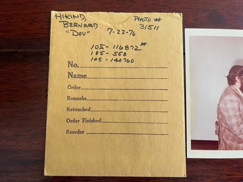 ORIG. 1976 MUGSHOT OF CONGRESSMAN, ACTIVIST, TALK SHOW HOST BERNARD DOV HIKIND - Picture 2 of 4