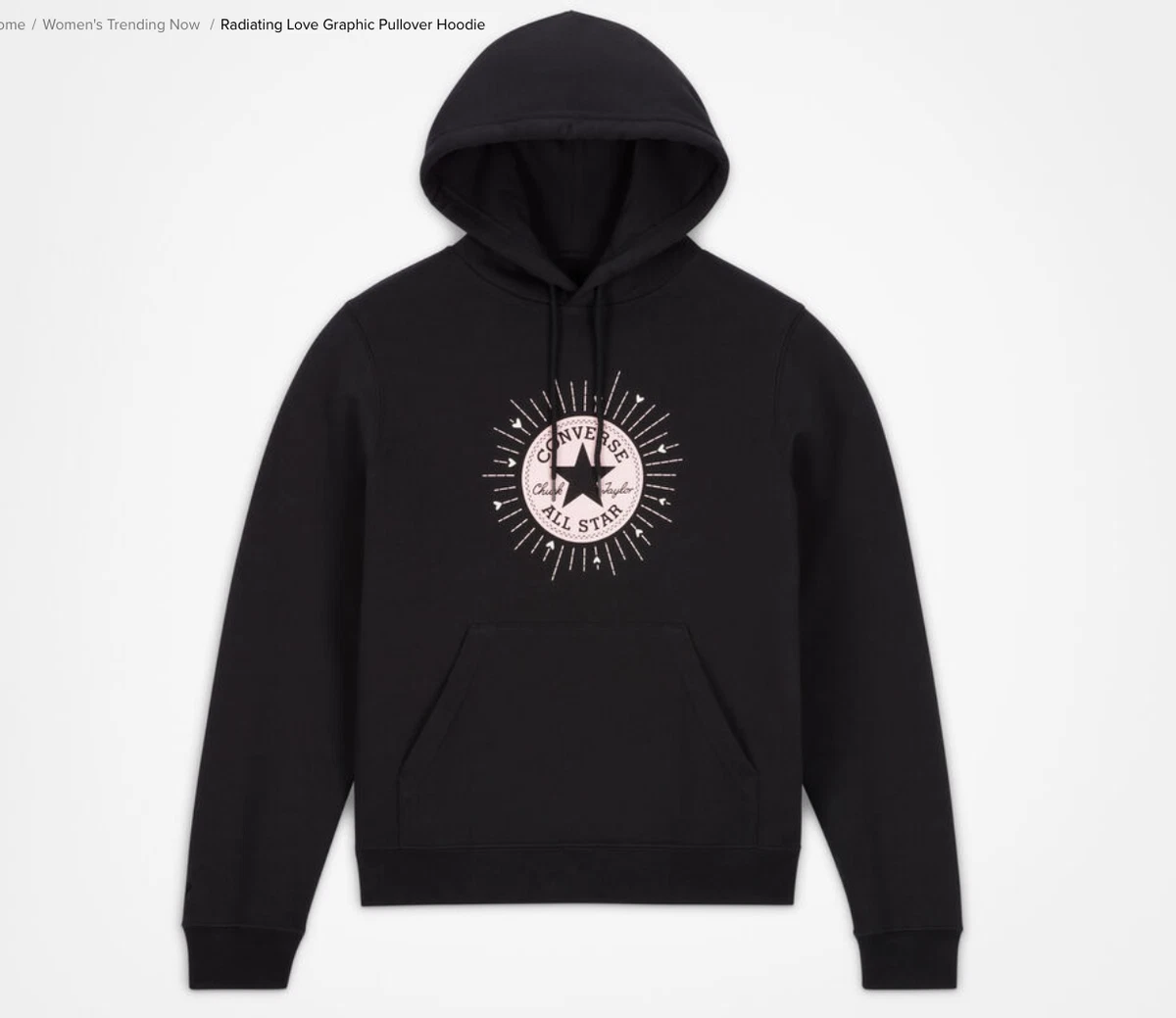 Converse pullover shop hoodie women's
