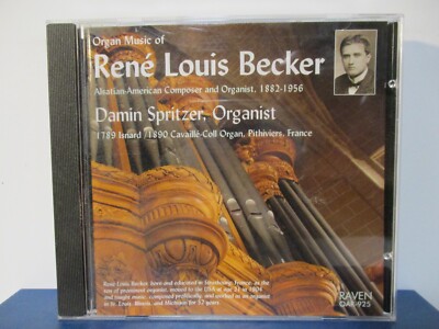 Organ Music of René Louis Becker - Damin Spritzer - CD - MINT cond