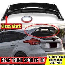 Fits 13-18 Ford Focus Hatchback Rs Style Rear Roof Top Spoiler Wing Glossy Black Fits 13-18 Ford Focus Hatchback Rs Style Rear Roof Top Spoiler Wing Glossy Black