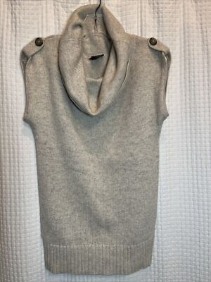 Ann Taylor Women’s Sweater Size XS Petite Cowl Neck Sleeveless Comfy Blend  X3