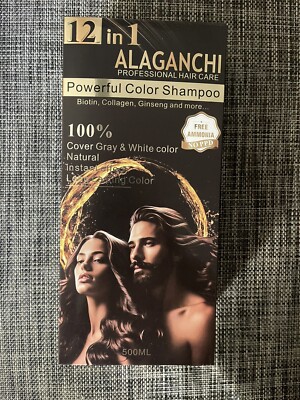 Color Black. HAIR DYE Shampoo, NO PPD. No Ammonia.