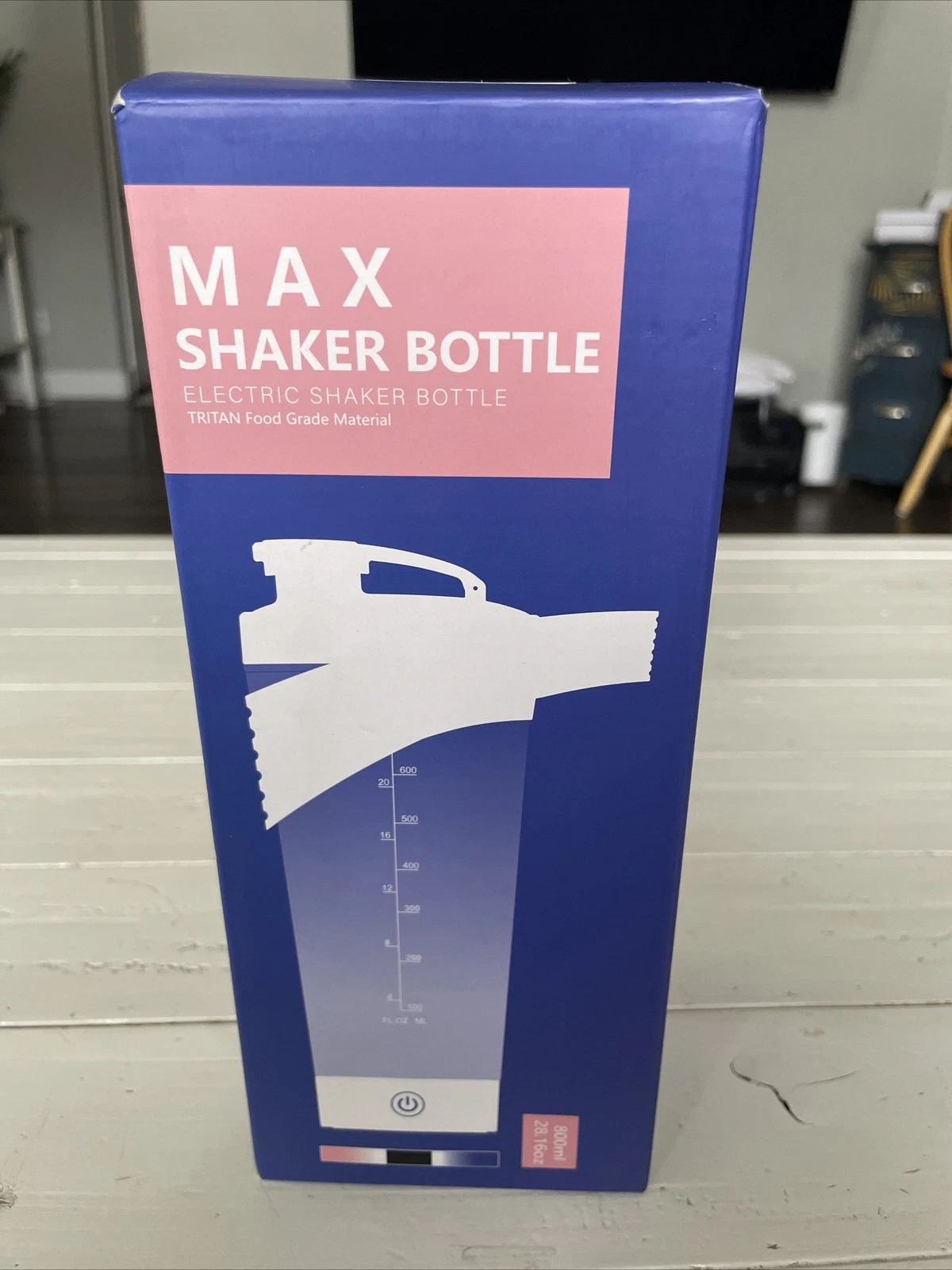 Max Electric Protein Shaker Bottle - made with Tritan 28oz. usb charged