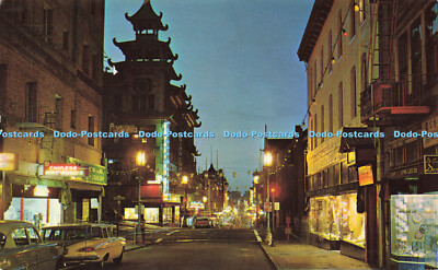 R584441 Grant Ave at California Sts Chinatown at Night Smith Neuheit Plastichrom
