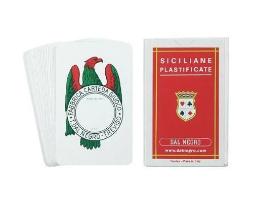 DAL NEGRO SIZILIANISCHE PLASTIFIZIERTE KARTEN NEU