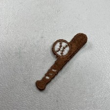 Small BASEBALL  BASEBALL BAT Patch Applique Clothing Embellishment T062