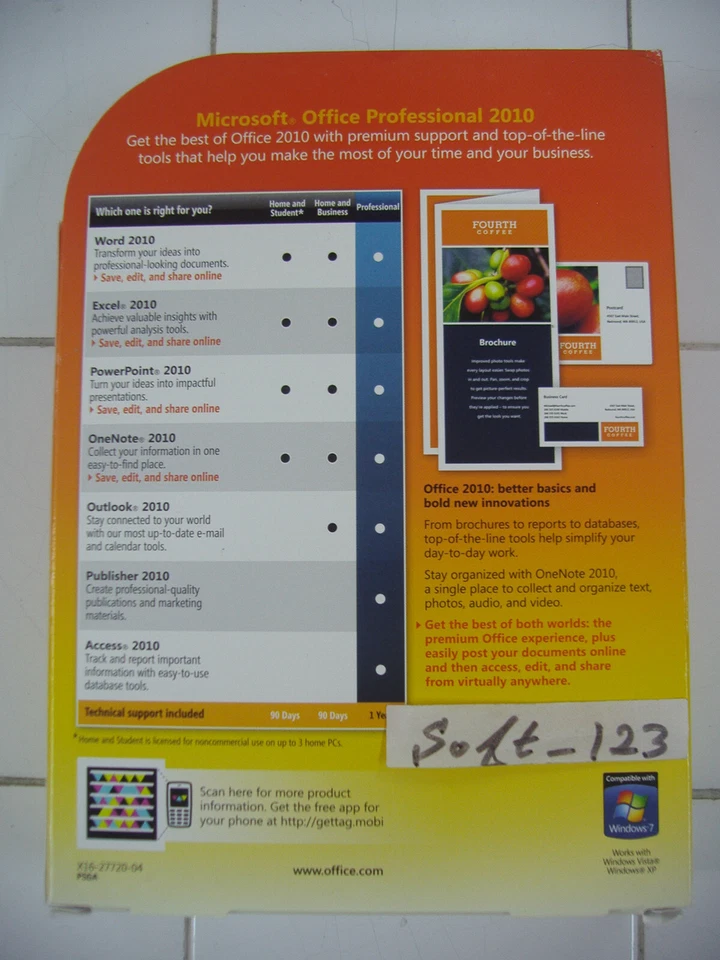 Microsoft Office 2010 Professional For 2 PCs Full English Ver. =NEW RETAIL BOX= - Image 4 of 4