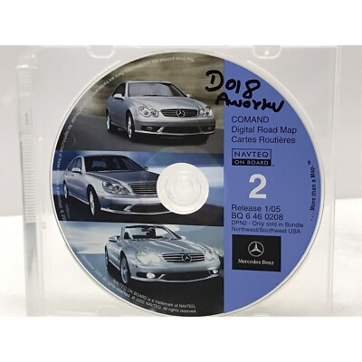 D018  MERCEDES NAVIGATION CD MAP#2 CLASS-CLK -S-SL # BQ 6 46 0208 RELEAS 1/05