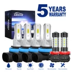 For Freightliner Cascadia 2008-2020 2021 LED Headlight High-Low Fog Light Bulbs