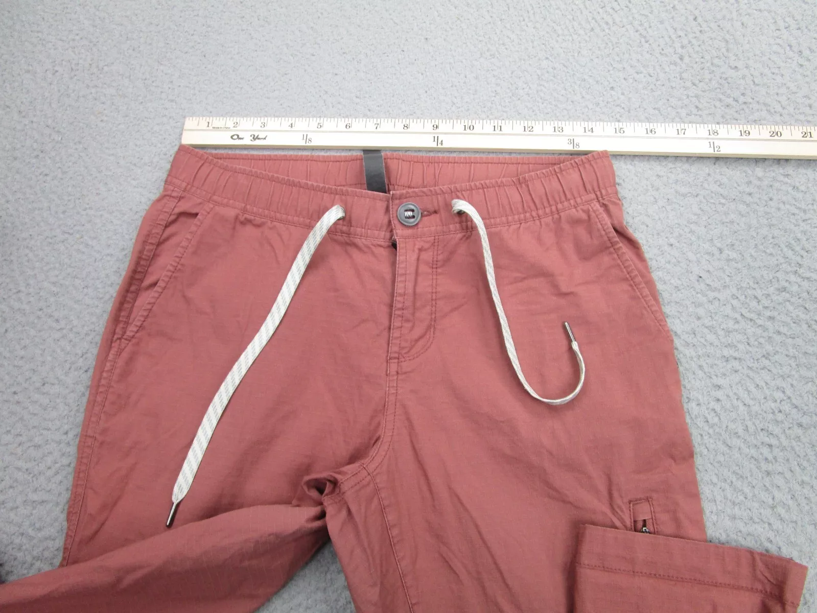 vuori rosewood ripstop zip pockets cargo hiking pants
