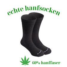 Trekking Socken aus Hanf, Outdoor Hanfsocken ...