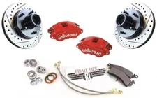 1978-88 G Body Monte Carlo  Camaro Wilwood Red Calipers Front Wheel Kit