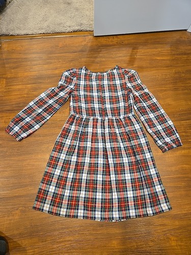 Kids Girls GapKids Christmas Plaid Long Sleeve Dress Size L 10 BNWT - Picture 4 of 4