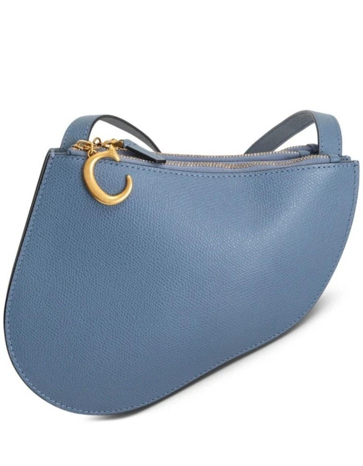 CHRISTIAN DIOR SACOCHE DE SELLE FEMME BANDOULIÈRE TRIPLE ZIP BLEU CLAIR 
