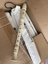 HARMONY SOPRANO RECORDER WITH STORAGE BAG!  NEW with FINGERING CHART!