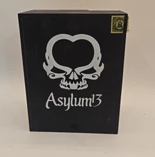 Asylum 13 - Empty Wooden Cigar Box 7.5 X 6 X 3.5 Black