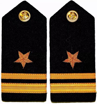 PAIR US NAVY HARD Shoulder Boards LIEUTENANT JUNIOR GRADE RANK
