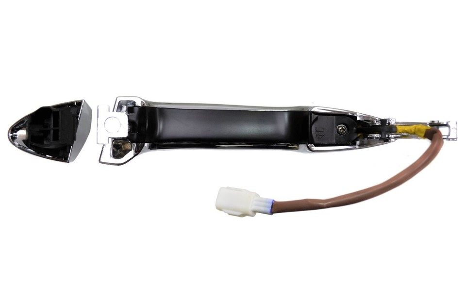 Exterior Door Handle; Front Driver Side; Chrome (04-18 Titan w/ Lock Provision & w/o Smart Key Keyless Entry