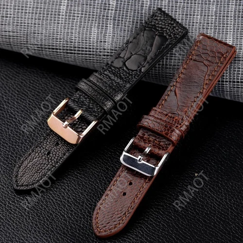 Correa marrón oscuro hecha a mano textura lisa para Jaeger-LeCoultre master ultra delgada 