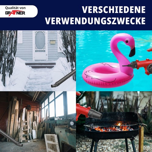 Grafner Laubbläser Akku mit Akku und Schnellladegerät 5 Düsen 2Ah 20V kabellos - Bild 5 von 6