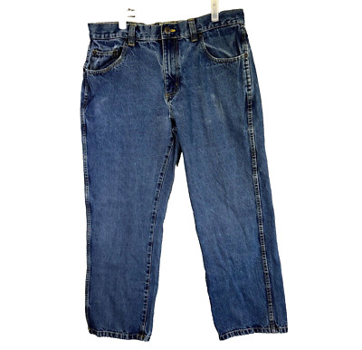 RedHead Jeans Men s 36x30 Blue Denim 100% Cotton Stone Wash Straight Leg