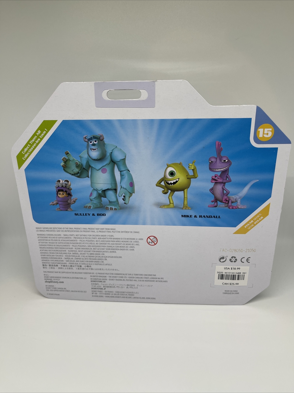 2020 Disney Pixar Toybox Monsters Inc Mike Wazowski & Randall 2 Figure