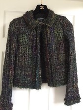 CHANEL 03A VINTAGE MOST WANTED NEW MOHAIR RAINBOW FRINGED JACKET FR36 $6K