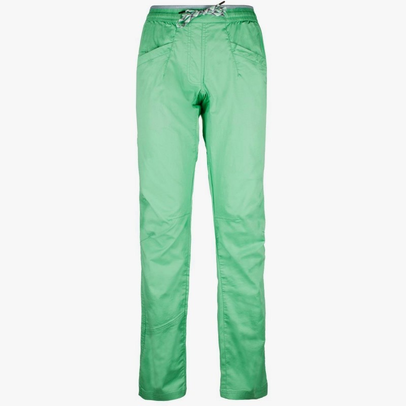 Pantalones La Sportiva Temple Para Mujeres, Boulderhose Para Damas, Verde Jade