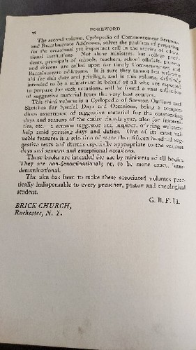 Cyclopedia of Sermon Outlines for Special Days And Occ 1925 Hard Cover Book - Picture 10 of 14