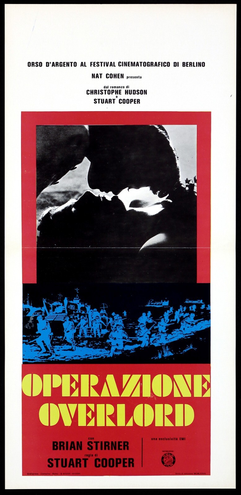 Locandina originale film Operazione Overlord (1975) - Regia di Stuart Cooper