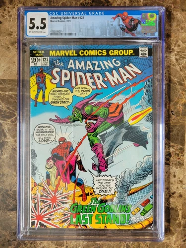 Amazing Spider-Man 122 CGC 5.5 1973 Death Of The Green Goblin Custom Label
