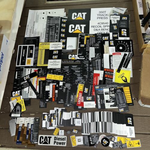 350 +/- Different CAT Decal Stickers - Heavy Equipment Shop Assembly Plant - Picture 1 of 16