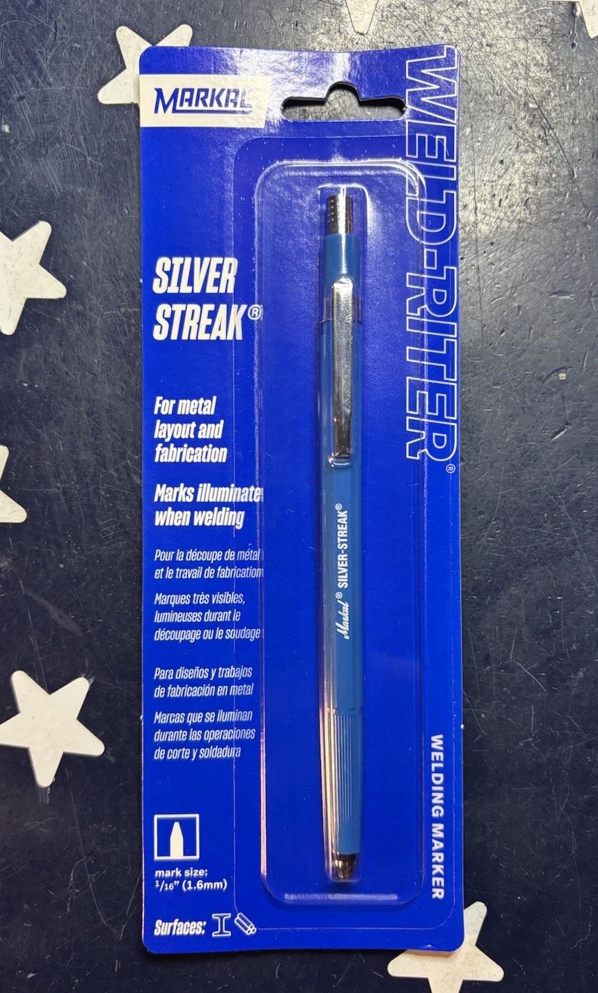 Markal 96006 Silver-Streak Metal Welding Marker Round   1 Pa