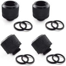 4Pack G1/4 In to 14mm OD Rigid Tubing Compression Fitting Connector