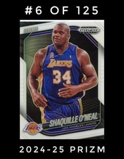 2024-25 Panini Prizm Black Shaquille O'Neal Legends /175 Lakers #254