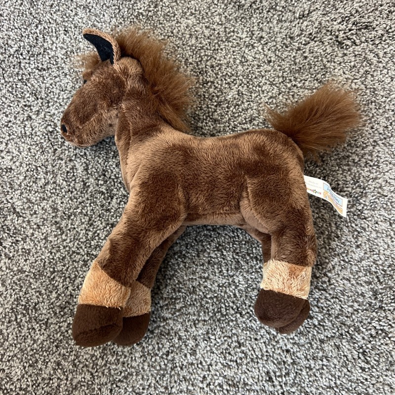 Vintage Toys R Us Animal Alley Horse Plush Brown Stuffed Animal