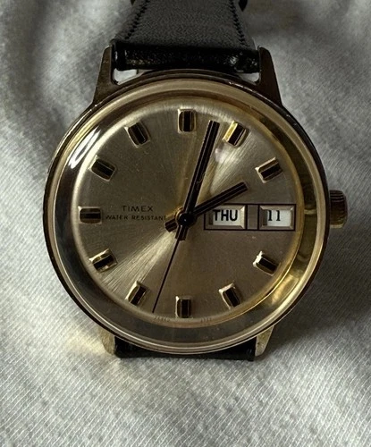 Vintage 1973 Timex Marlin Men’s Mechanical Wristwatch Serviced Please Read