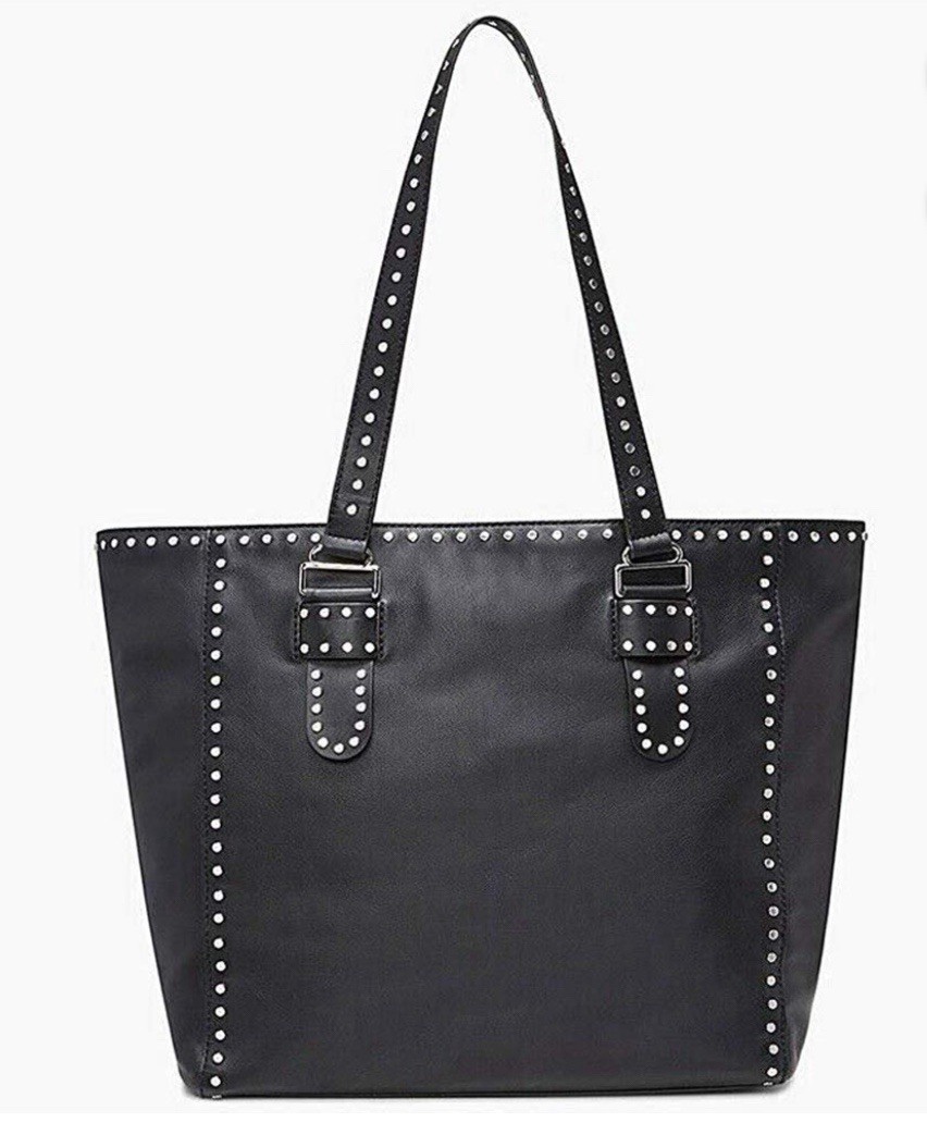 Rebecca Minkoff Midnighter  Large Leather Studded Shoulder Bag, NWT, $395