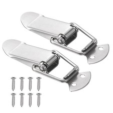 2 Pcs 3" Stainless Steel Spring Loaded Toggle Latch with Mounting Screws