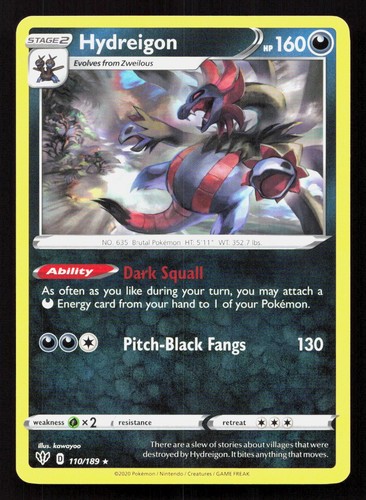 HYDREIGON 110/189 Pokemon DARKNESS ABLAZE