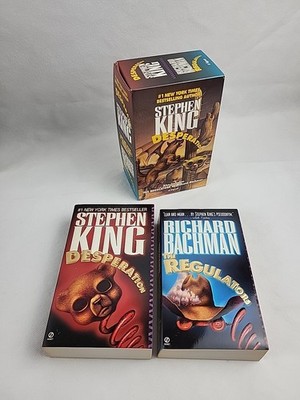 Stephen King Richard Bachman Desperation The Regulators 1st Signet W/ Box HTF 
