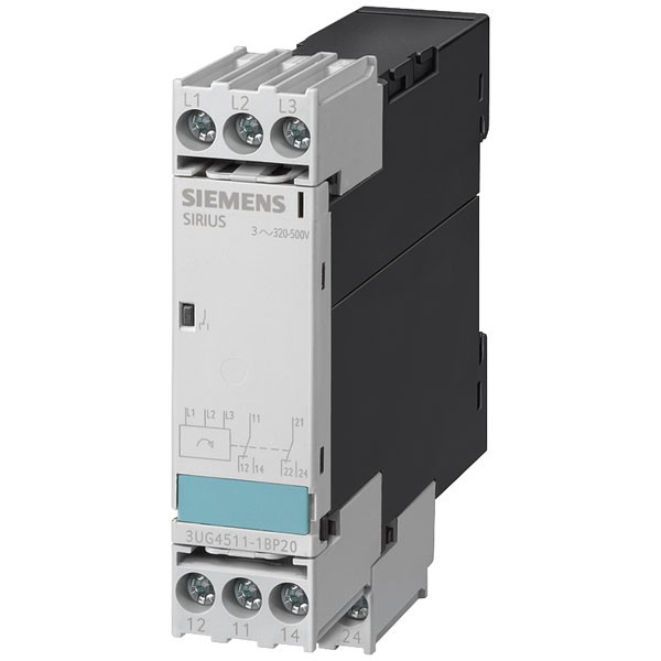 Siemens 3UG4511-1BP20 Mains Voltage Monitoring Relay SPDT-CO Analogue