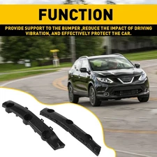 Pair Bumper Front Brackets Black Left&Right For Nissan 2014-2019 Rogue SUV