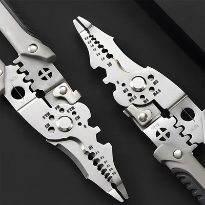 Professional Electrician Tool Wire Stripper Crimper Cutter Comfort Grip Pliers
