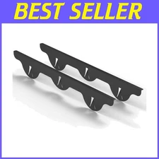 Easy Install Stove Side Gap Covers - Black Steel